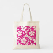 TOTE BAG HULA HAÏIENNE (HIBISCUS) ROSE CHAUDE (Dos)