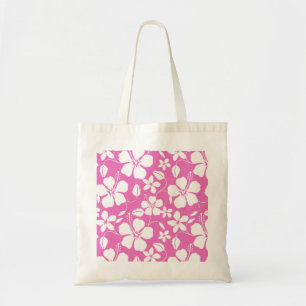 TOTE BAG HULA HAWAIEN (HIBISCUS) ROSE