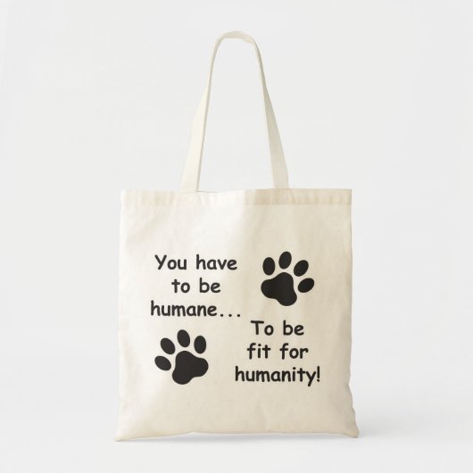 Tote Bag Humane pour l'humanité (Devant)