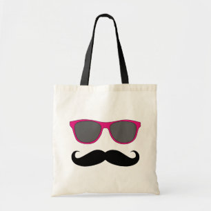 Tote Bag Humeur drôle de moustache et de lunettes de soleil
