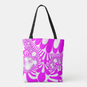 Tote Bag Humeur rose et blanche (Dos)