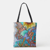 Tote Bag Hummingbird Goldfish Reflection Imaginaire Art Fou (Dos)