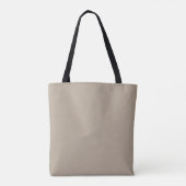 Tote Bag Hummus Beige, Brown clair, couleur solide neutre (Dos)