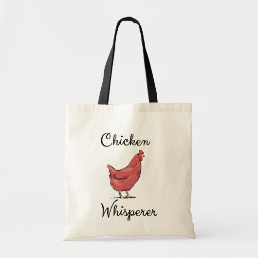 Tote Bag Humoristique drôle d'aquarelle de poule de (Devant)