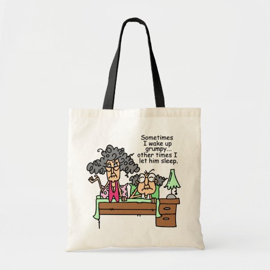 Tote Bag Humoristique, laissez grumeux dormir (Devant)