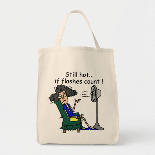 Tote Bag Humour de bouffée de chaleur (Devant)