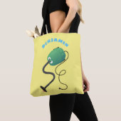 Tote Bag Humour de dessin animé de l'aspirateur mignon (De près)