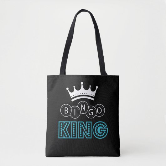 Tote Bag Humour de jeu de Bingo King Witty (Devant)