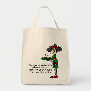 Tote Bag Humour de livraison de pizza