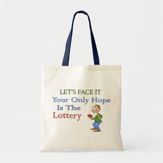 Tote Bag Humour de loterie (Devant)