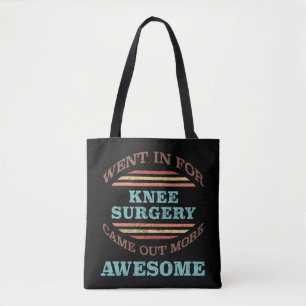 Tote Bag Humour de récupération de chirurgie du genou
