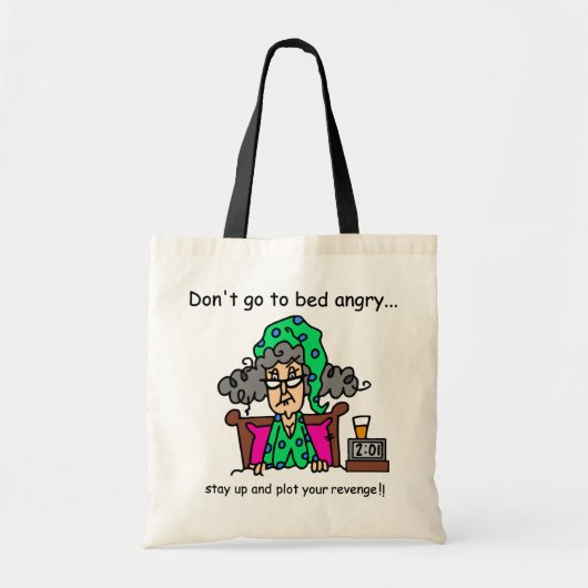 Tote Bag Humour heure du coucher (Devant)