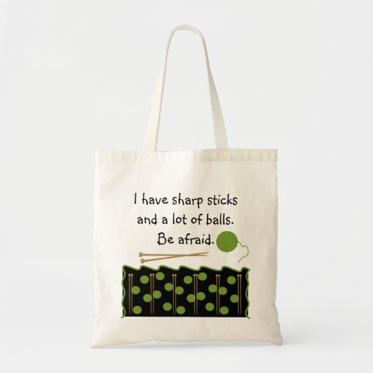 Tote Bag Humour tricot (Devant)