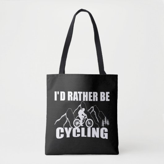 Tote Bag Humour VTT - Cyclisme Drôle (Devant)
