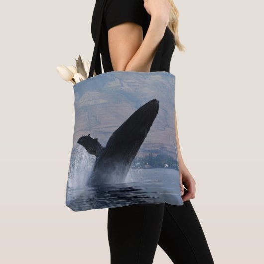 Tote Bag humpback break breaching (De près)