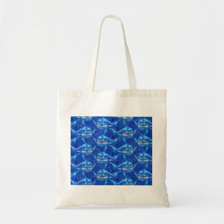 Tote Bag Hungry Great White Sharks 