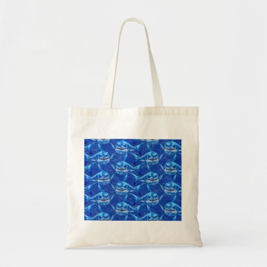 Tote Bag Hungry Great White Sharks  (Devant)