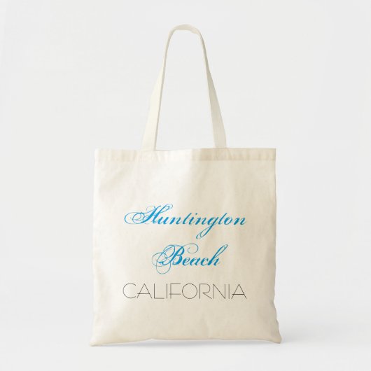 Tote Bag Huntington Beach CALIFORNIA drôle personnalisable (Devant)