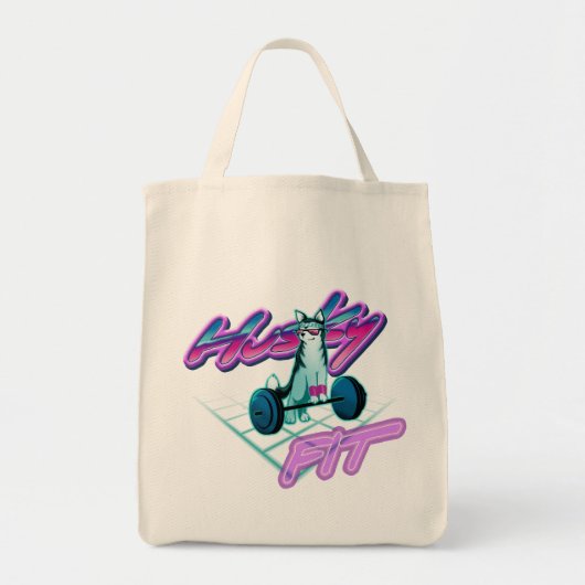 Tote Bag Husky en forme (Devant)