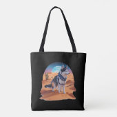Tote Bag Husky Est Mon Esprit Animal Majestic Husky Chien (Dos)