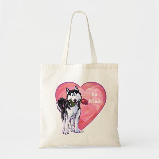 Tote Bag Husky Valentine's Day (Devant)