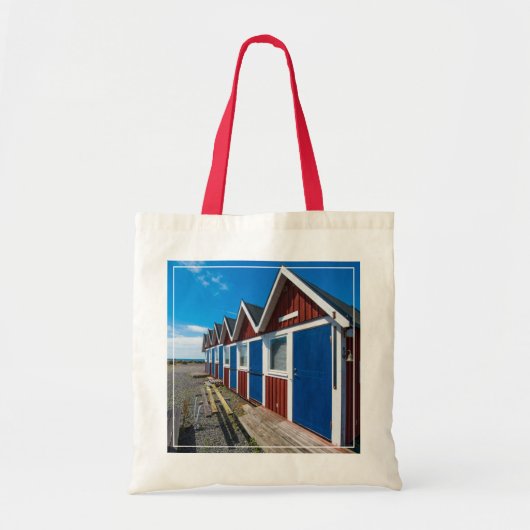 Tote Bag Huttes 3 de plage (Devant)