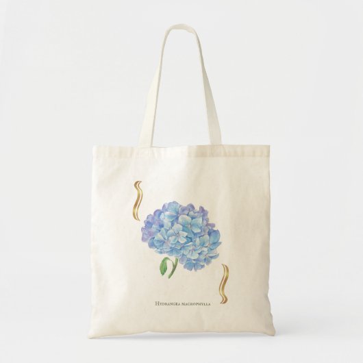 Tote Bag Hydrangea Bloom – Vintage Botanical Flower  (Devant)