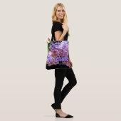 Tote Bag Hydrangea jardin rose bleu violet floral, Mariée (Sur le modèle)