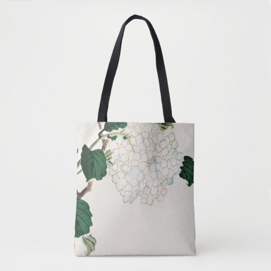 Tote Bag Hydrangea par Kōno Bairei (Devant)
