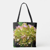 Tote Bag Hydrangea vert jaune rose, pour la Mariée (Dos)