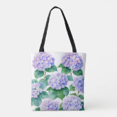Tote Bag Hydrangeas Aquarelle Art Floral (Dos)