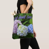 Tote Bag Hydrangeas, meilleure tante jamais (De près)