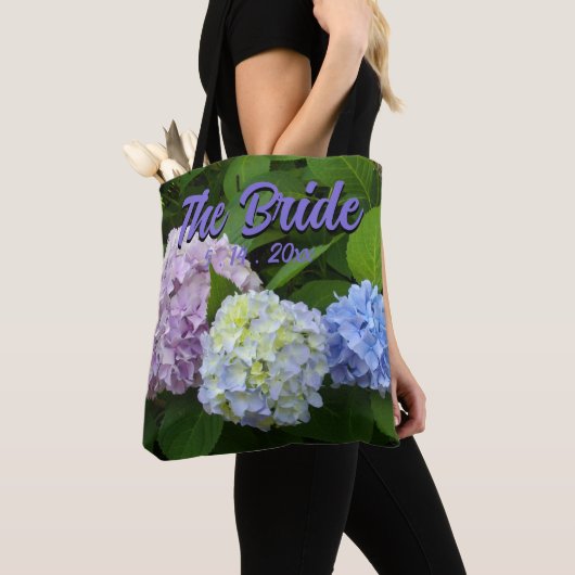 Tote Bag Hydrangeas, pour la mariée (De près)
