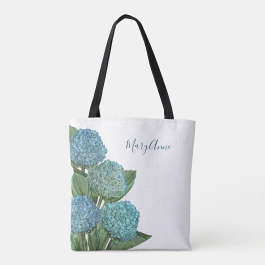 Tote Bag Hydrangée bleue (Dos)