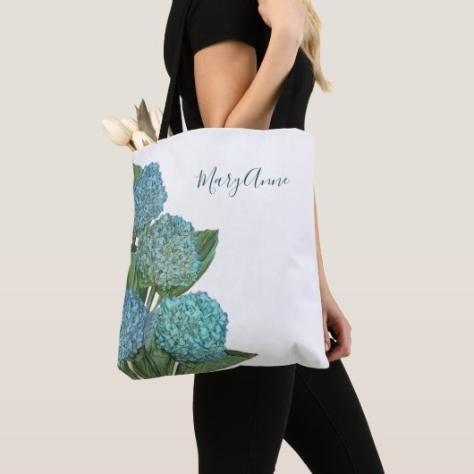 Tote Bag Hydrangée bleue (De près)
