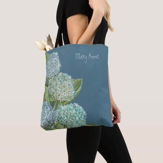 Tote Bag Hydrangée bleue (De près)