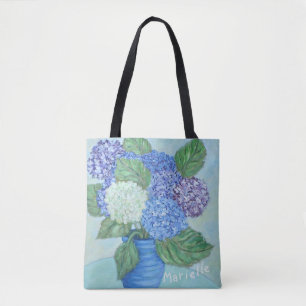 Tote Bag Hydrangée Personnalisée Dans Le Vase