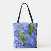 Tote Bag Hydrangées bleues et papillons (Dos)