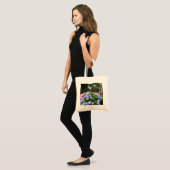 Tote Bag Hydrangées bleues et roses - Martha's Vineyard (Devant (modèle))