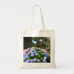 Tote Bag Hydrangées bleues et roses - Martha's Vineyard