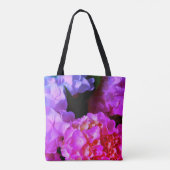 Tote Bag Hydrangées roses Fuchsia (Dos)