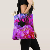 Tote Bag Hydrangées roses Fuchsia (De près)