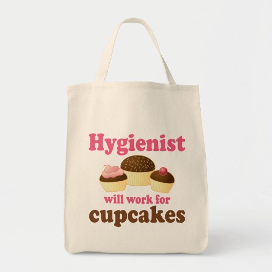 Tote Bag Hygiéniste dentaire drôle de petits gâteaux de (Devant)