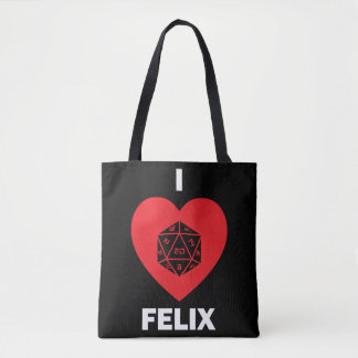Tote Bag I <3 Felix Fourre-tout (foncé)