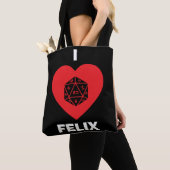 Tote Bag I <3 Felix Fourre-tout (foncé) (De près)