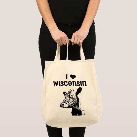 Tote Bag I <3 le Wisconsin (Devant (produit))
