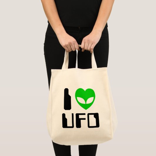 Tote Bag I Alien Heart UFO (Devant (produit))