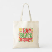 Tote Bag I Am Black History - Black Activisme (Dos)