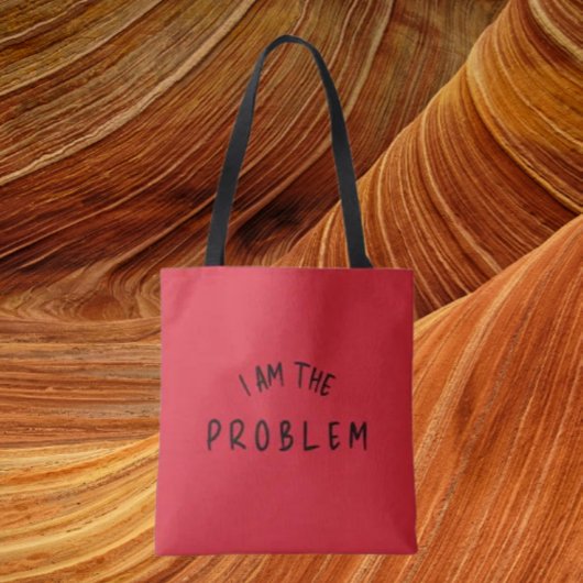 Tote Bag "I Am The Problem" - Bande D'Avertissement À Deux 