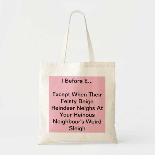 Tote Bag I avant E Fourre-tout (Devant)